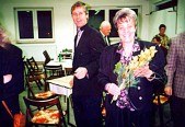 Christel und Gustav Johann Fritz beim Jubiläum 60 Jahre Bestattungen Fritz im Jahr 1989