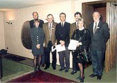 Christel und Gustav Fritz bei der Prüfung zum fachgeprüften Bestatter im Jahr 1992